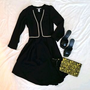 H&M Black Dress w/ Accents Sz Small
